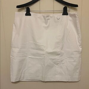 Talbots White Mini Skirt